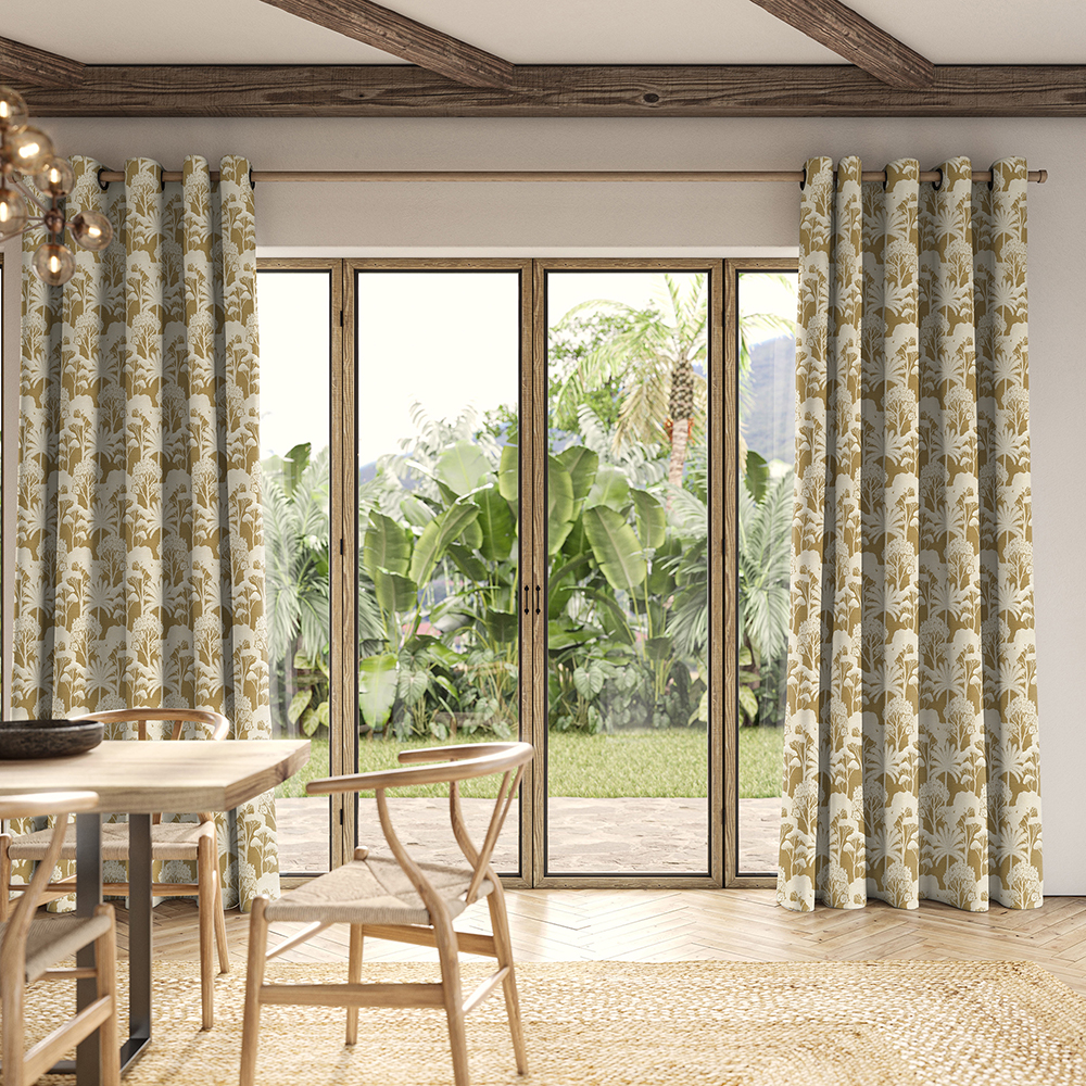 Ruby Ochre Curtains