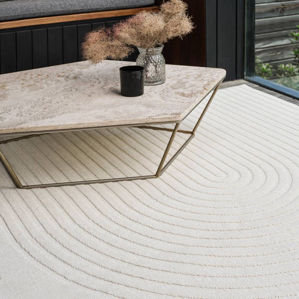 Antibes White Deco Rug