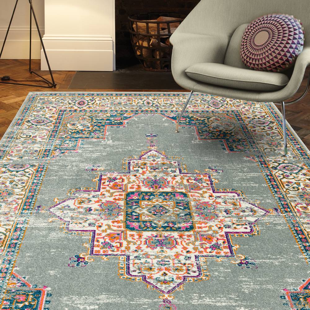 Colt Medallion Grey Rug