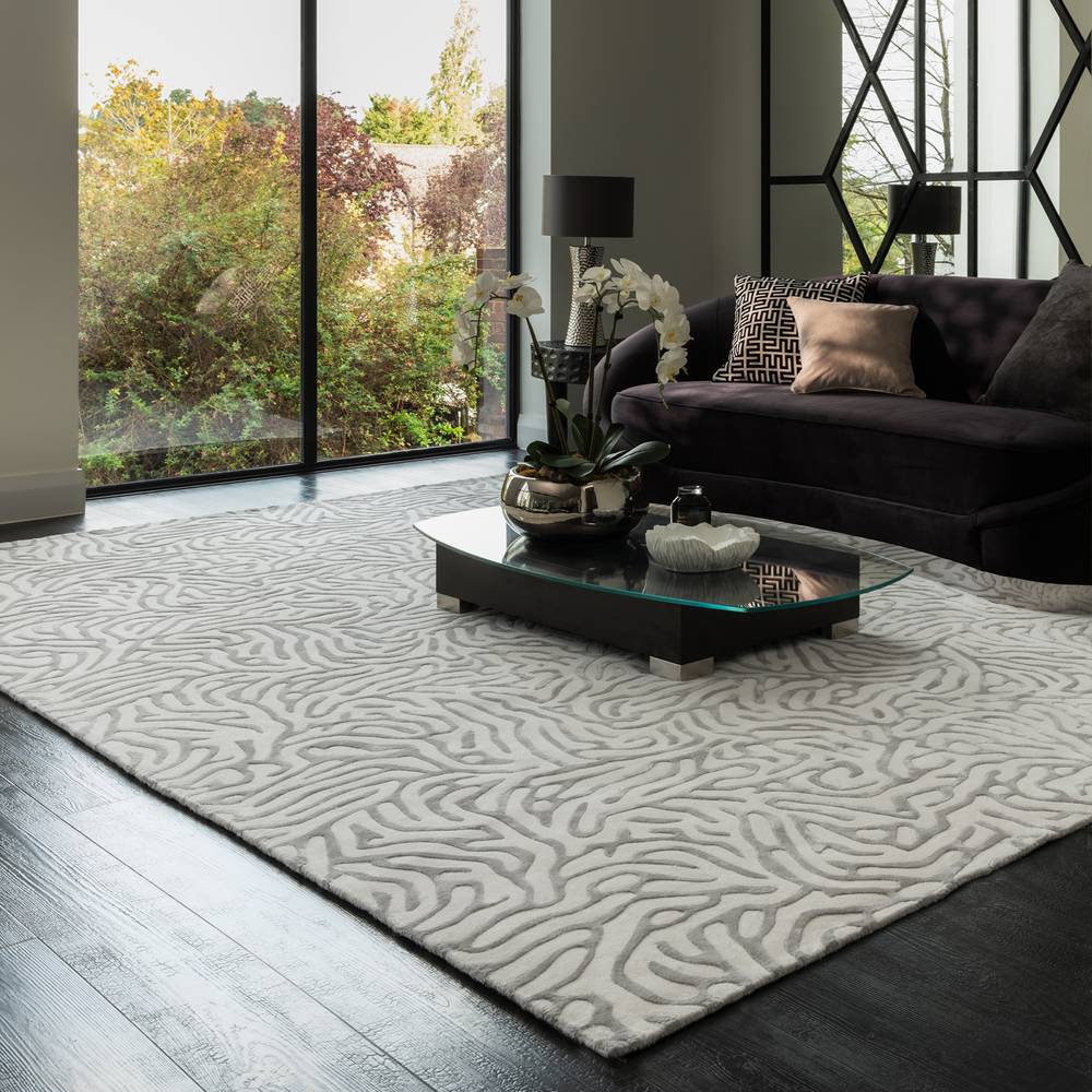 Katherine Carnaby Coral Silver Rug