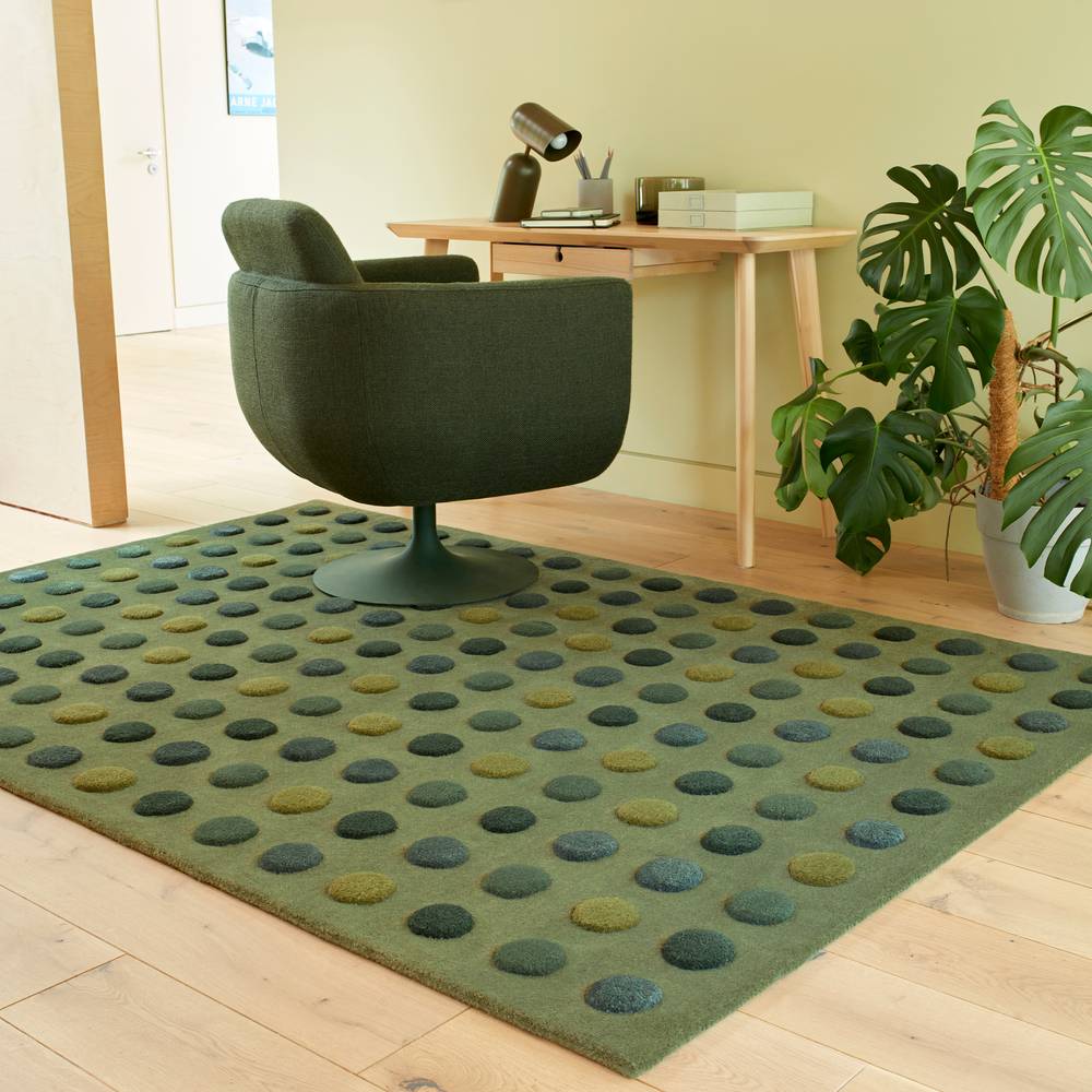 Dotty Green Rug