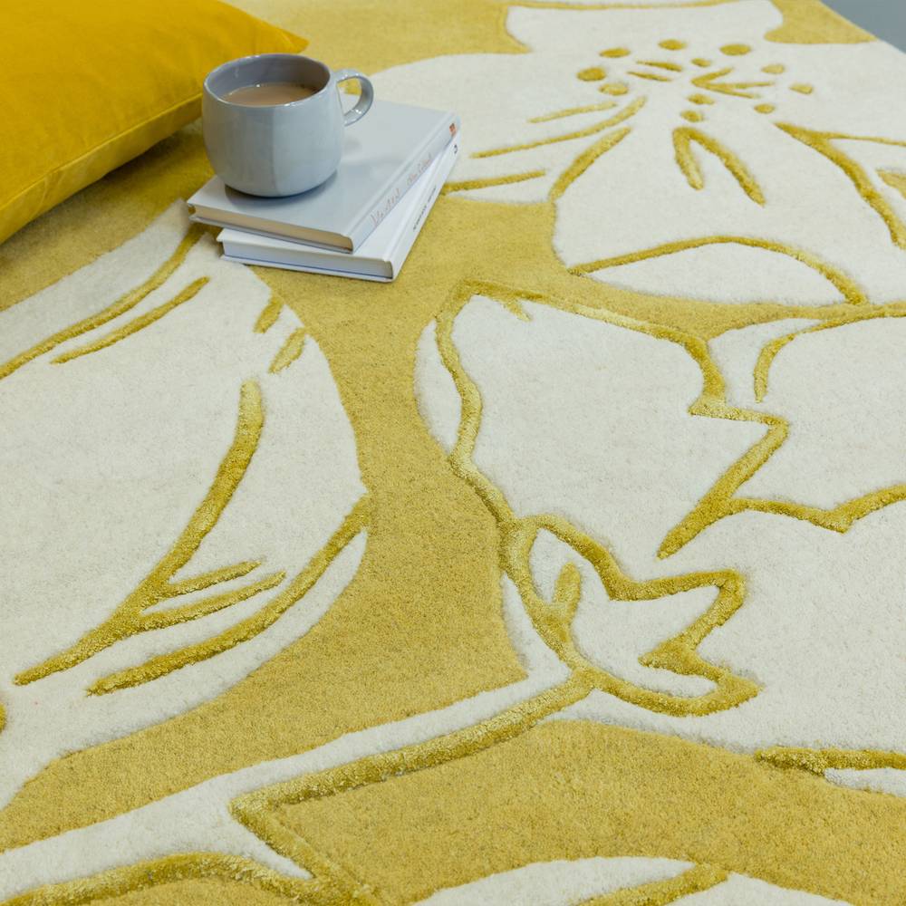 Matrix Devore Yellow Rug