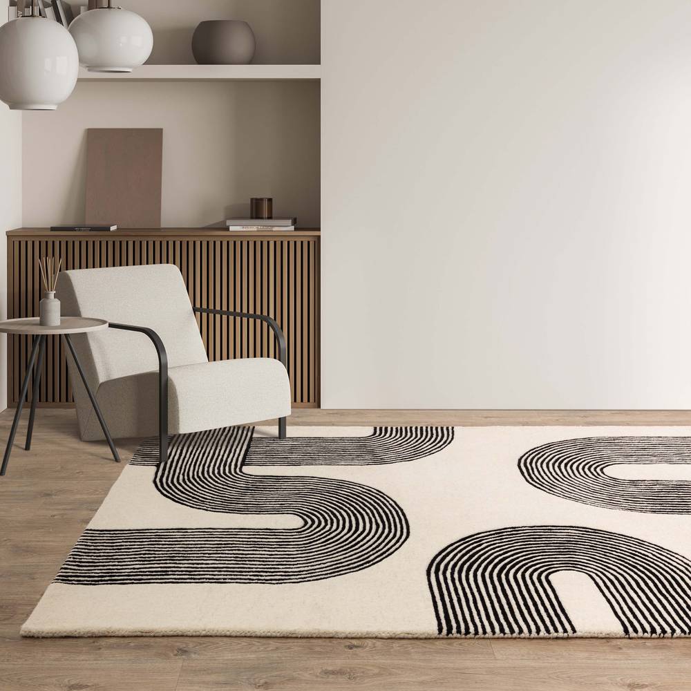 Matrix Arches Black Rug