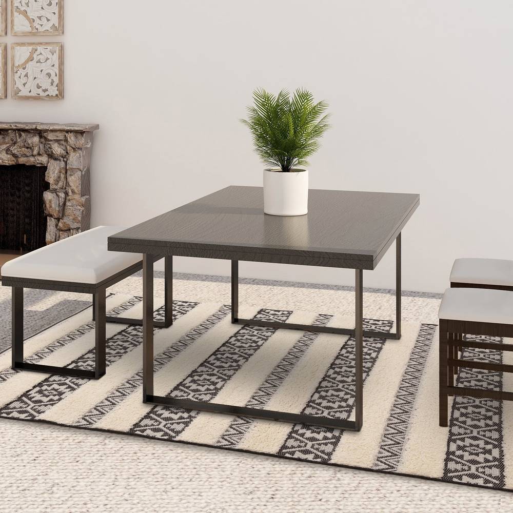 Monty Black/Cream Stripe Rug