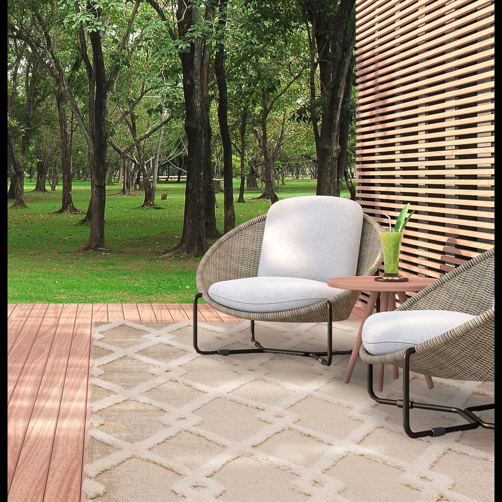 Monty Beige/Cream Diamond Rug