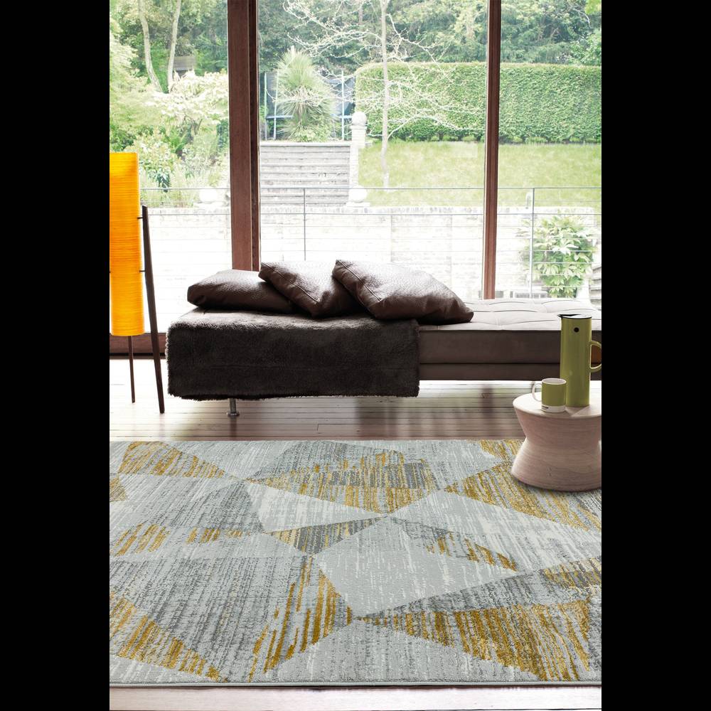Orion Blocks Yellow Rug