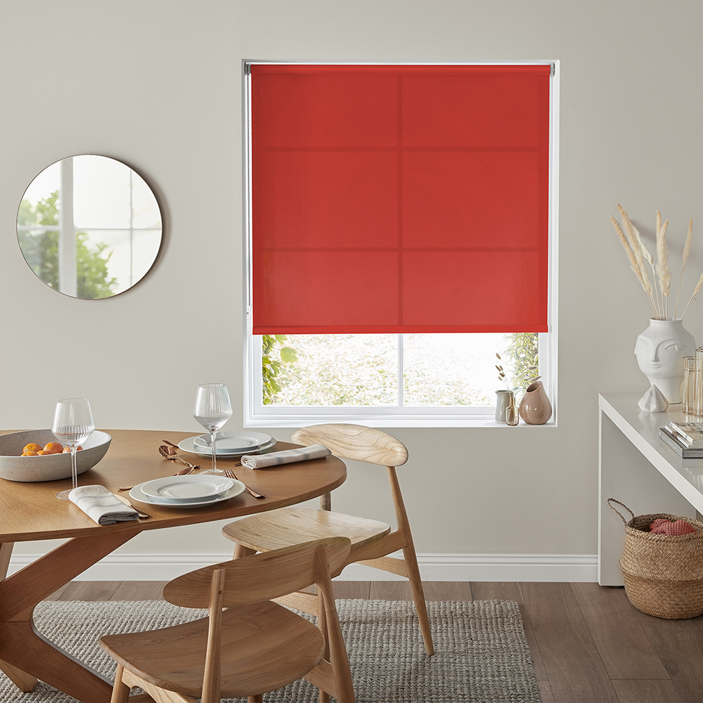 Orlando Red Roller Blind