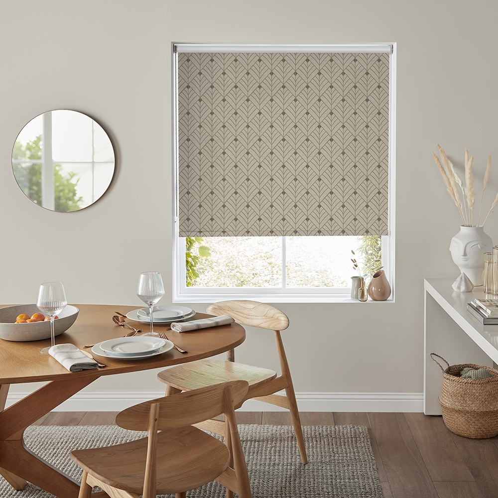 Diamonds Taupe Roller Blind