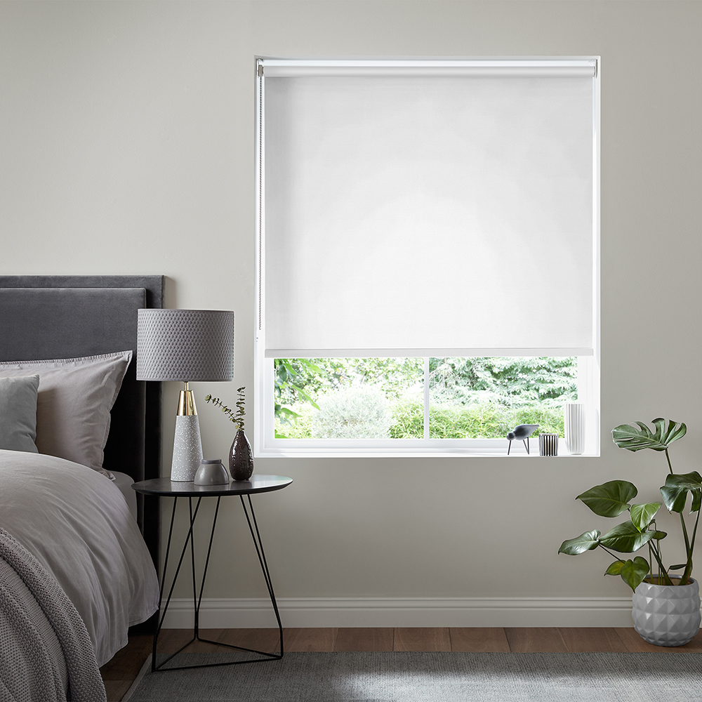 Perrin White Roller Blind