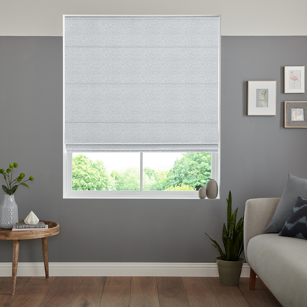 Mysa Silver Roman Blind