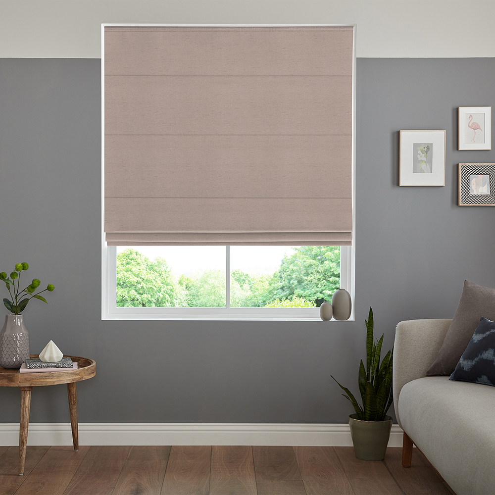 Orka Pewter Roman Blind