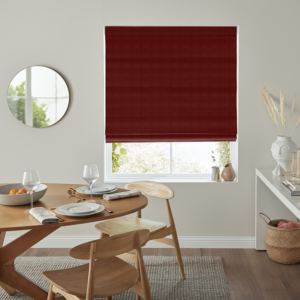 Cassandra Crimson Roman Blind