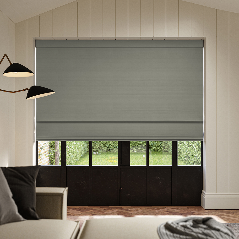 Cassandra Smoke Roman Blind