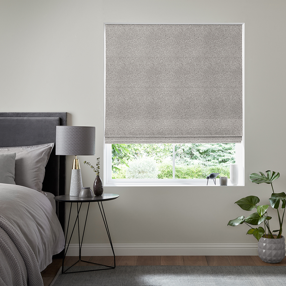 Tuva Graphite Roman Blind