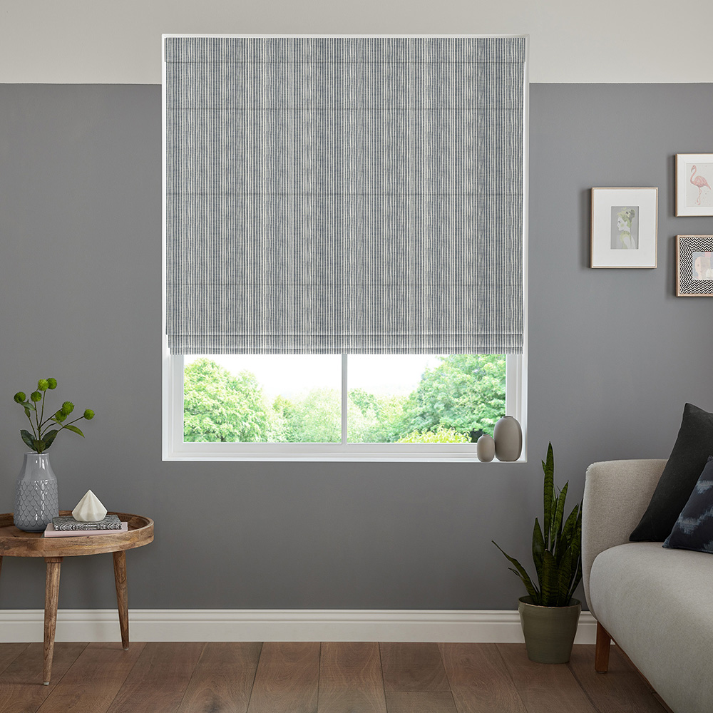 Jemima Navy Roman Blind