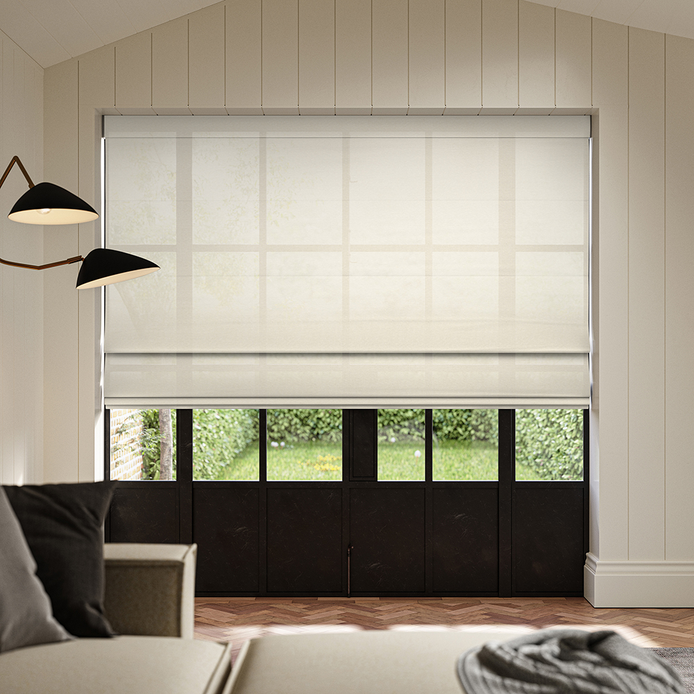Rathlin Putty Roman Blind