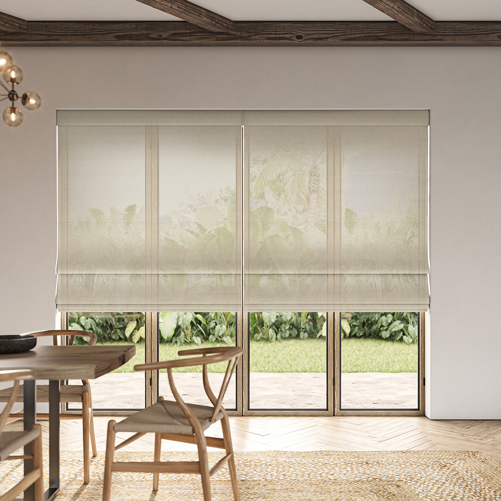 Rainey Driftwood Roman Blind