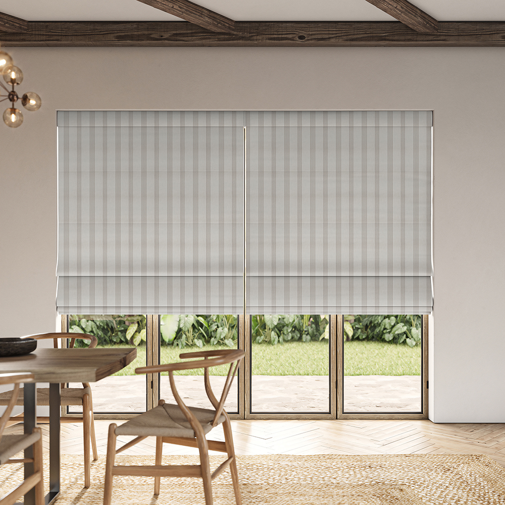 Lail Silver Roman Blind