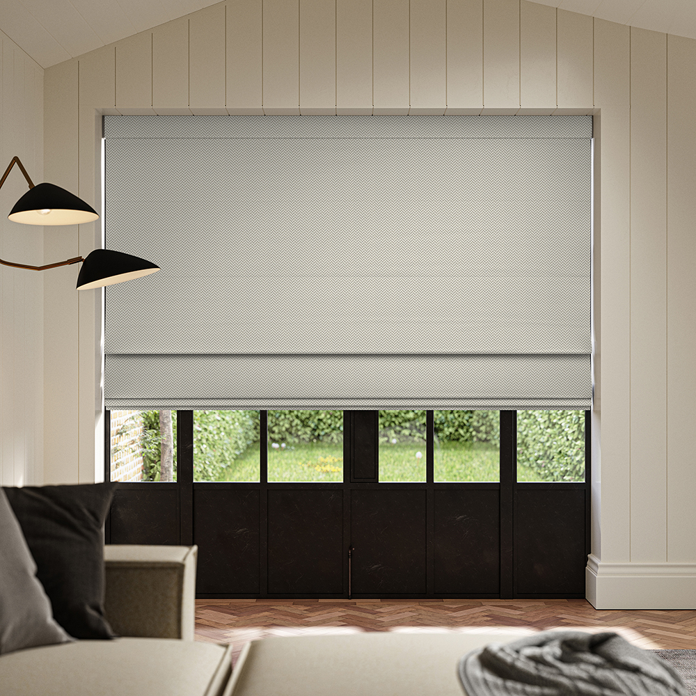 Wright Silver Roman Blind