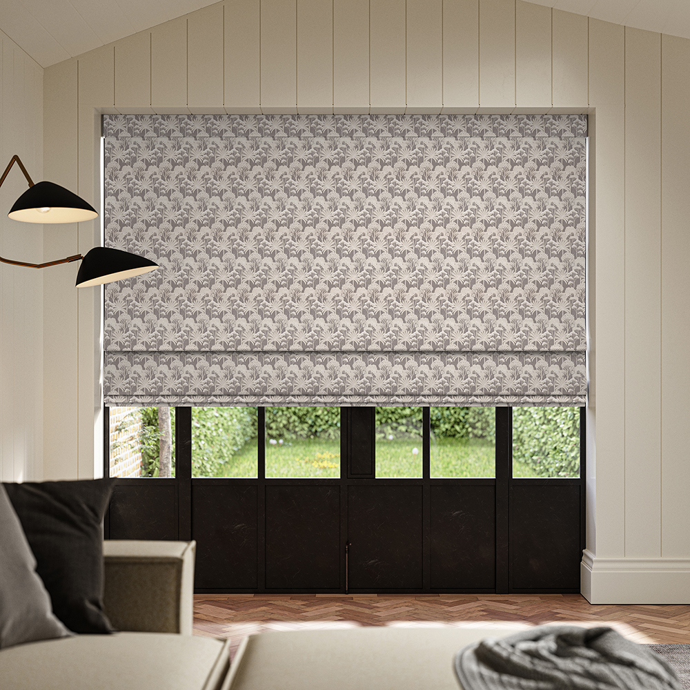 Ruby Slate Roman Blind