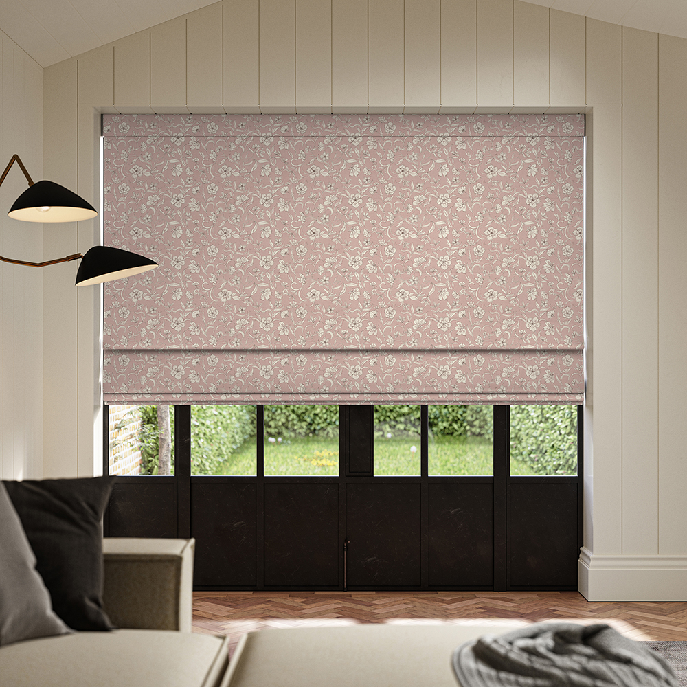 Lera Carnation Roman Blind