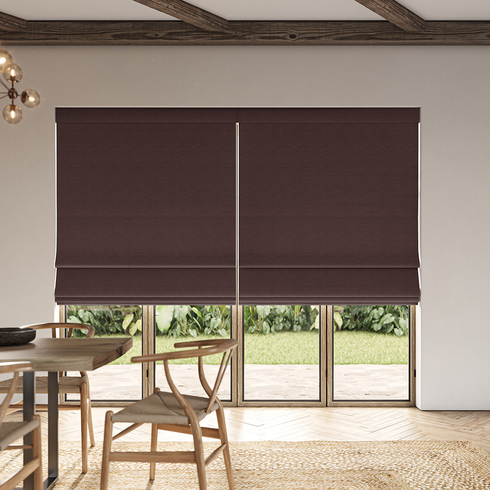 Dusen Mulberry Roman Blind