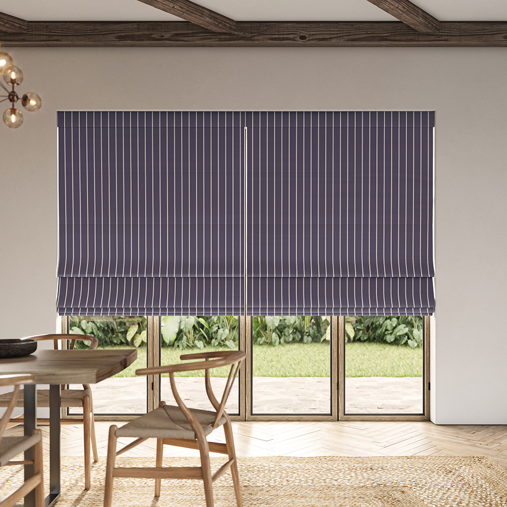 Karlie Mulberry Roman Blind