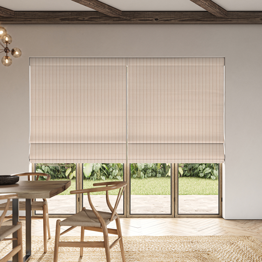 Mazeau Persimmon Roman Blind