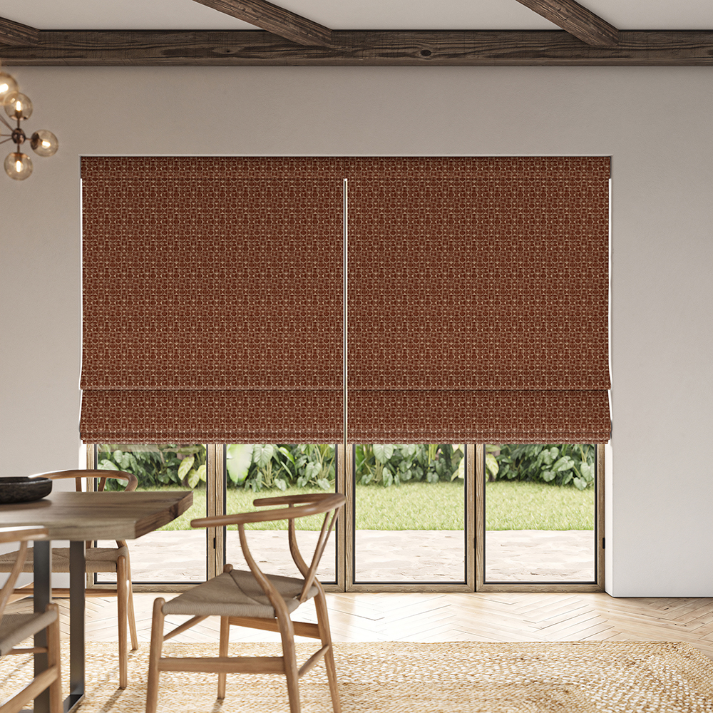 Ashbourne Ginger Roman Blind