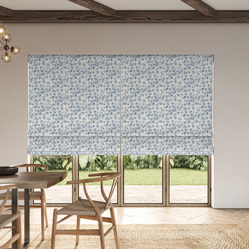 Priscilla Bluebell Roman Blind