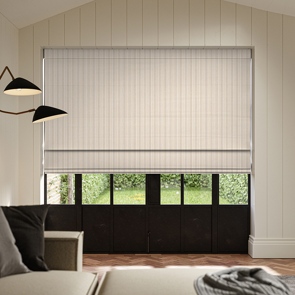 Mazeau Chambray Roman Blind