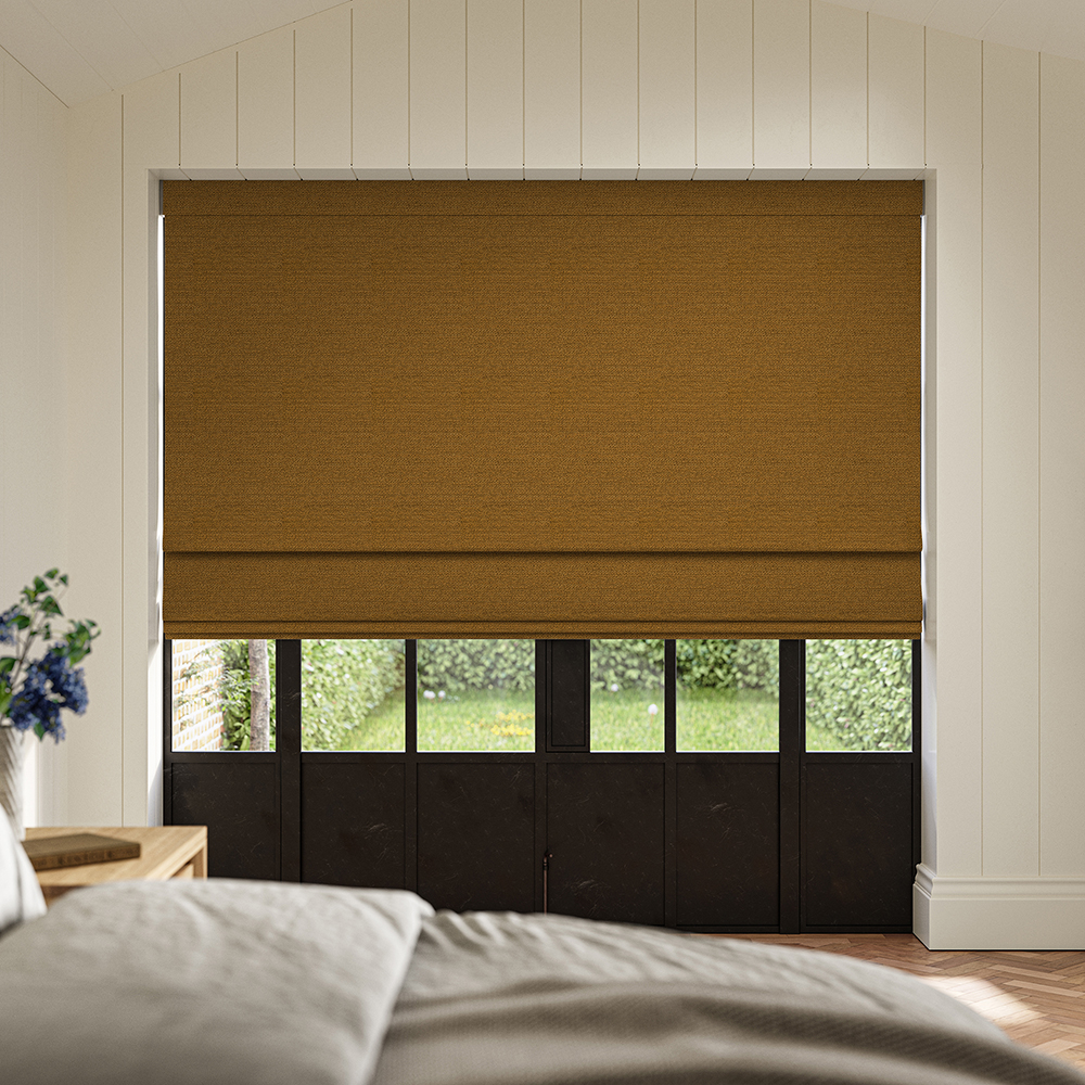 Penelope Tumeric Roman Blind