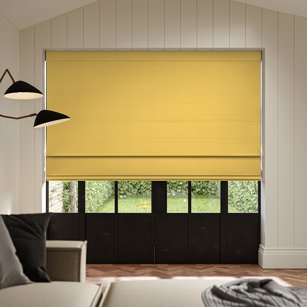 Meryl Sunflower Roman Blind