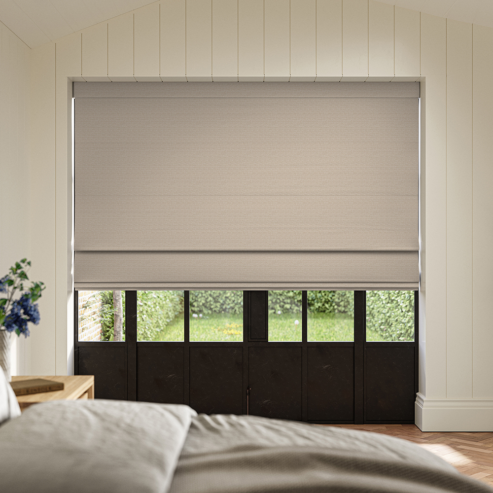 Abelia Flax Roman Blind