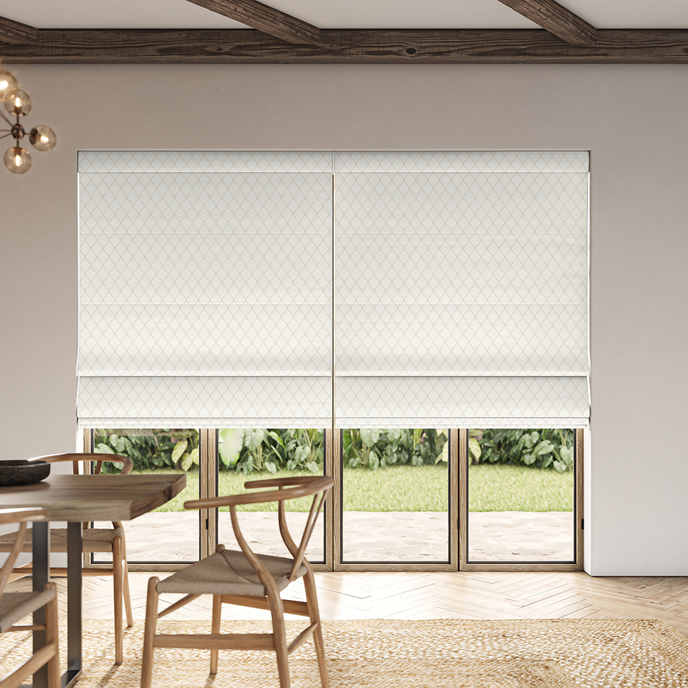 Allen Ivory Roman Blind