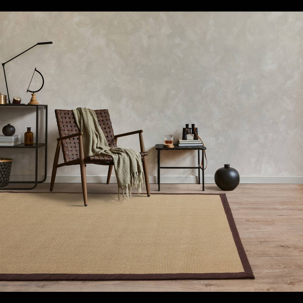 Sisal Linen/Chocolate Rug