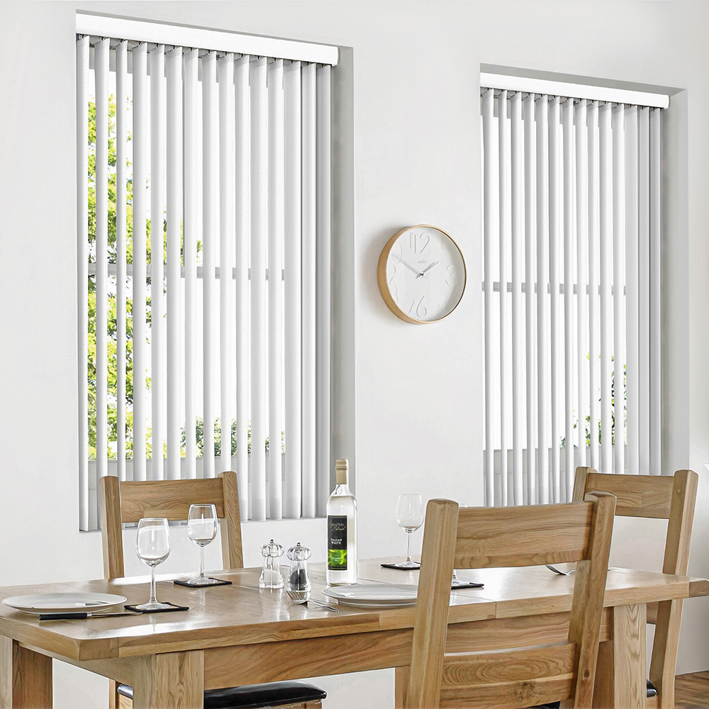 Campbell White Vertical Blind