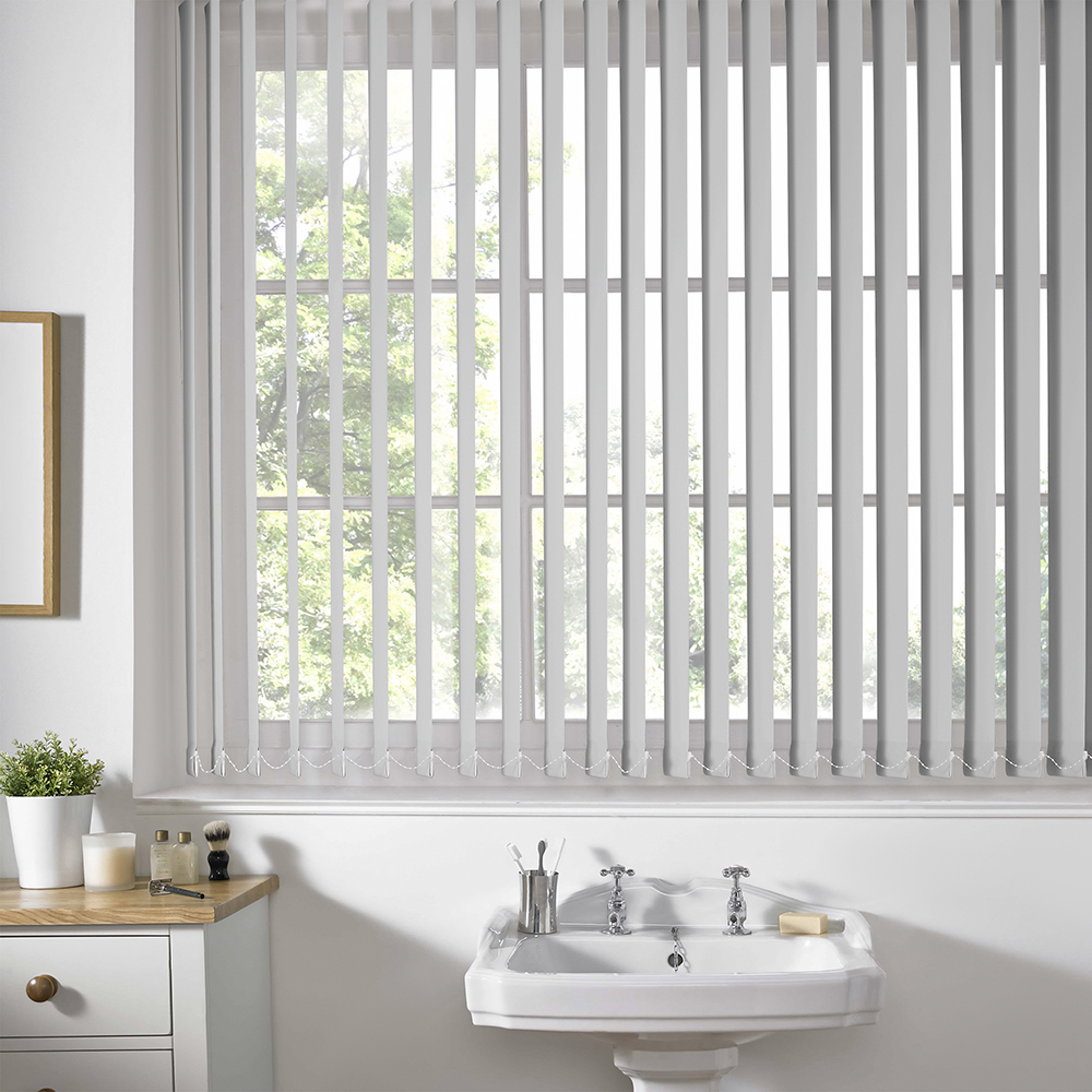 Shipley FR White Vertical Blind