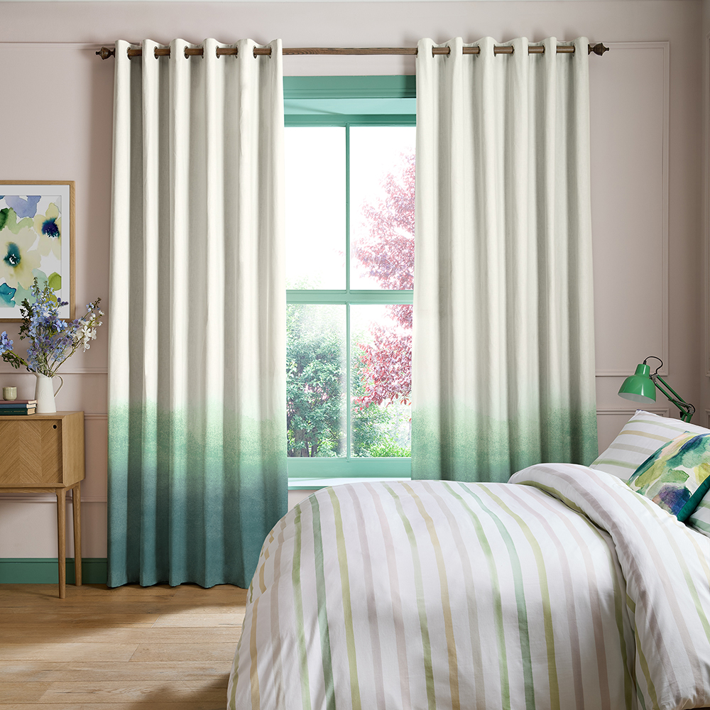 Ombre Teal Curtains
