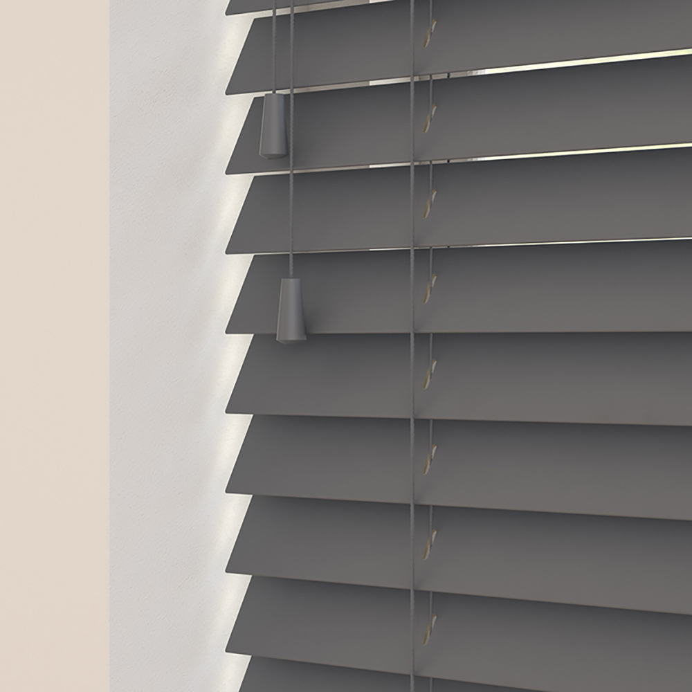 Charcoal Wood Venetian Blind