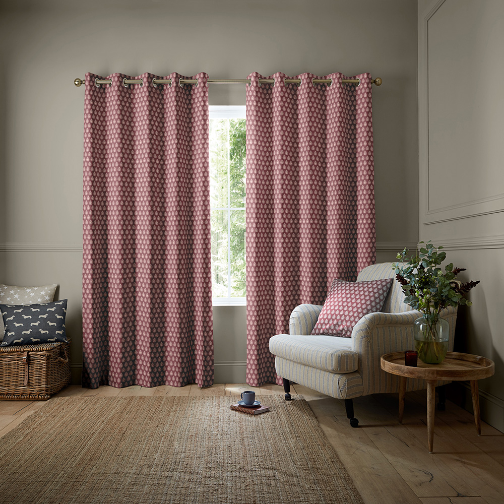 Jaipur Raspberry Curtains