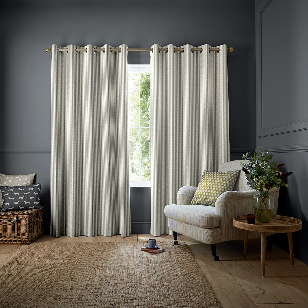 Oscar Stripe Pebble Curtains