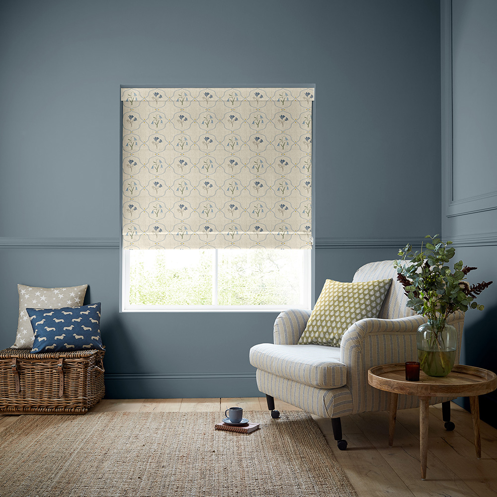 Margot Steel Blue Roman Blind