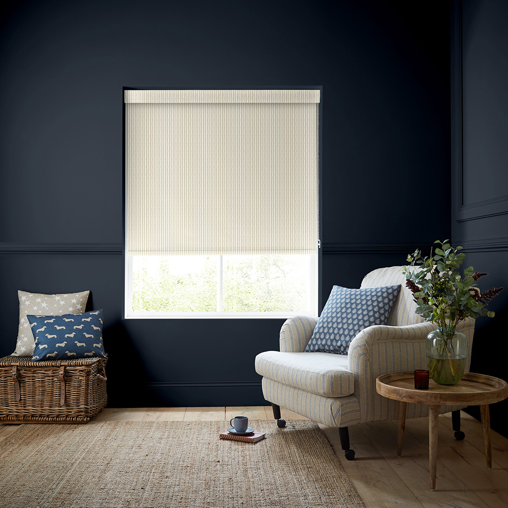 Oscar Stripe Linen Roller Blind