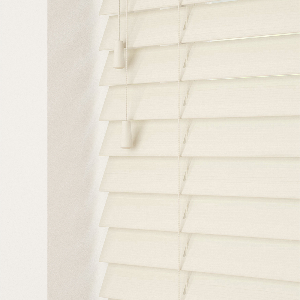 Ivory Fine Grain Faux Wood Venetian Blind