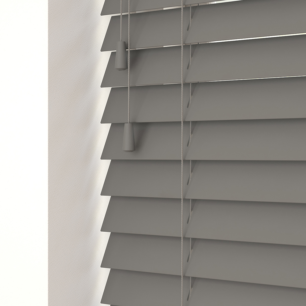 Slate Faux Wood Venetian Blind