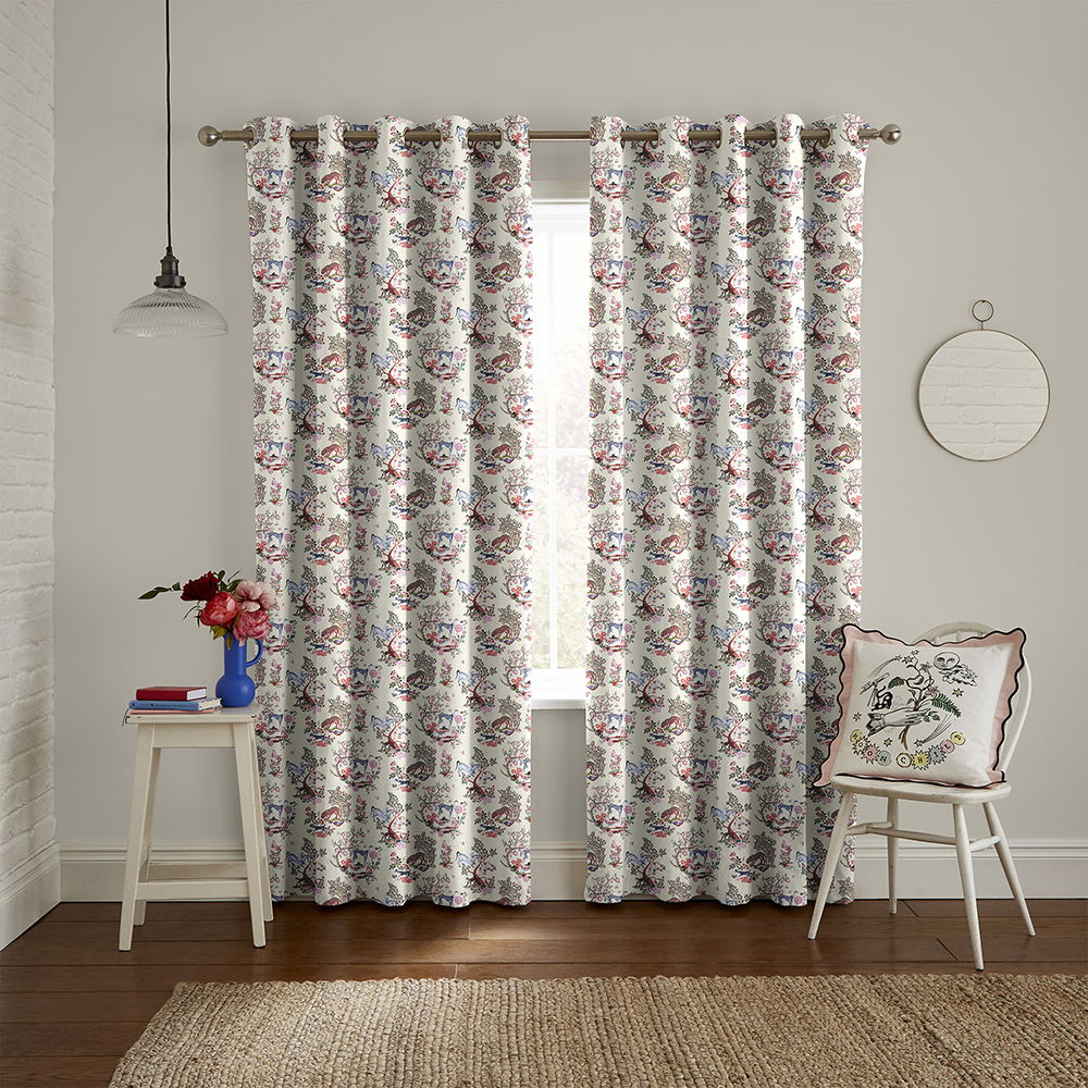 Magical Kingdom Cream Curtains