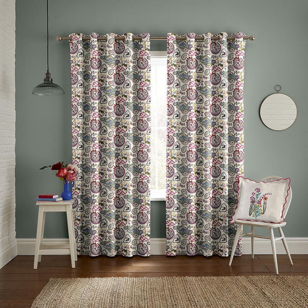 Paisley Multi Curtains