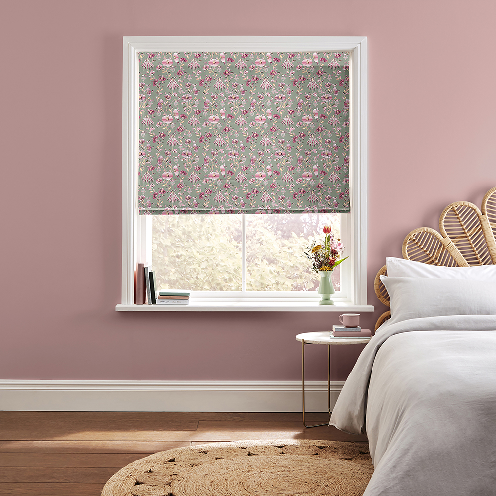 Friendship Gardens Sage Roman Blind