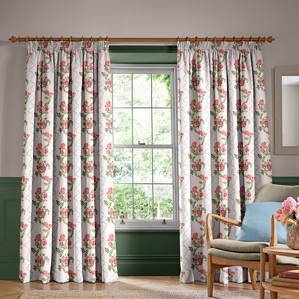 Rose Flutter Pink Curtains
